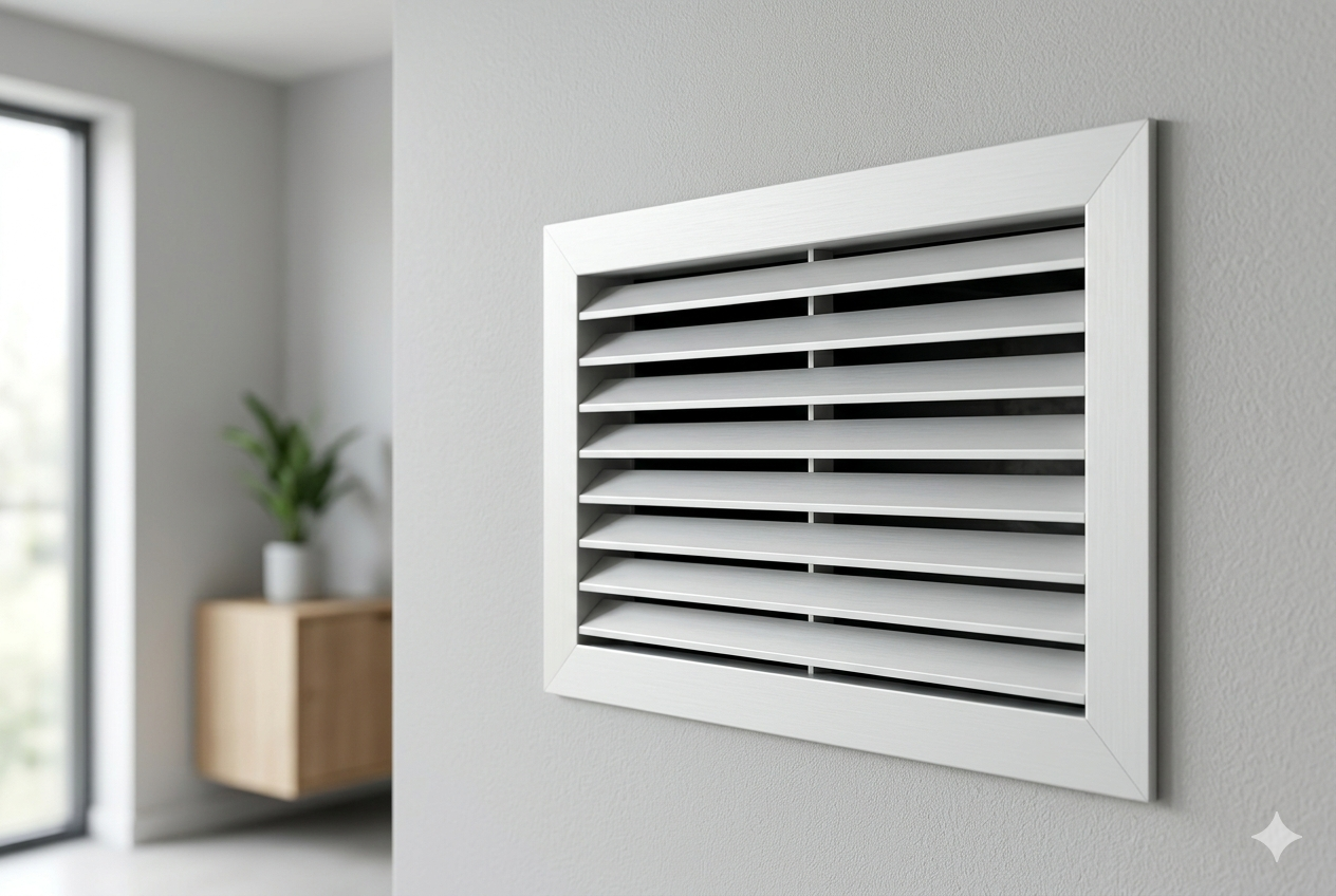 White Aluminium AC Ducting Grill